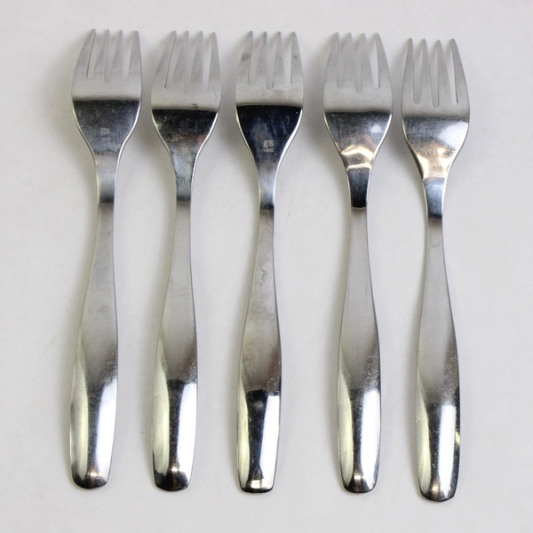 Lot Of 5 Gourmet Settings Beam (Stainless) Flatware Regular Forks