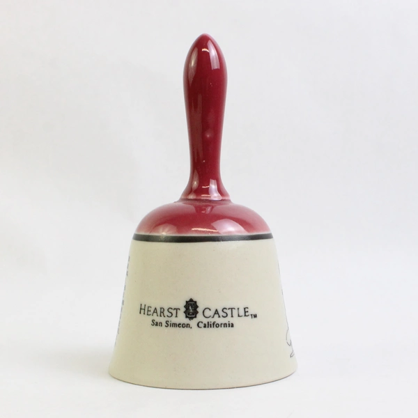 Vintage Willco Imports Hearst Castle San Simeon Porcelain Souvenir Bell 5.5"