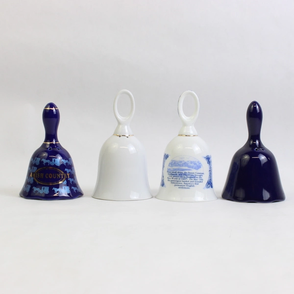 Lot of 4 United States Travel Porcelain Souvenir Bells