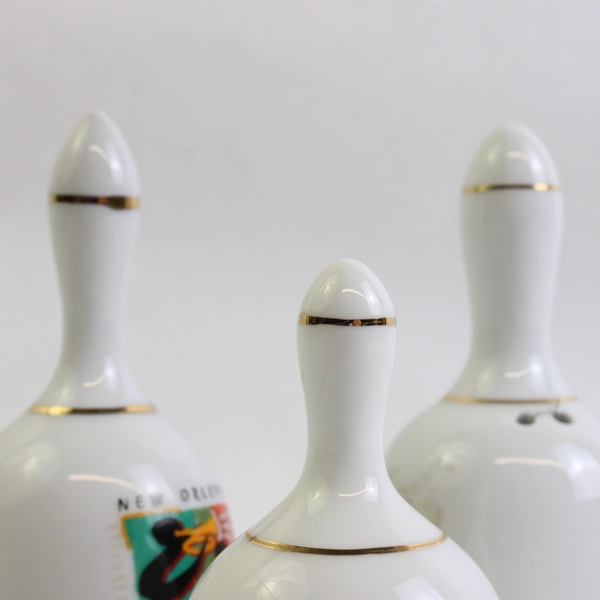 Lot of 3 United States Travel Porcelain Souvenir Bells