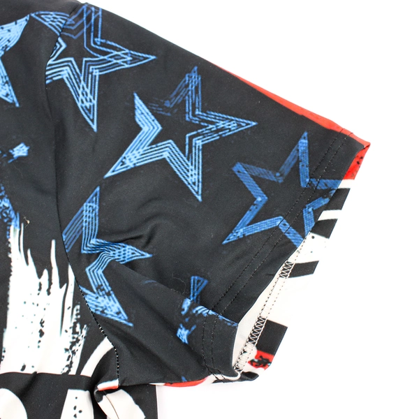 Unbranded T-Shirt American Flag W/ Eagle Wearing USA Cap & Tie Size XL