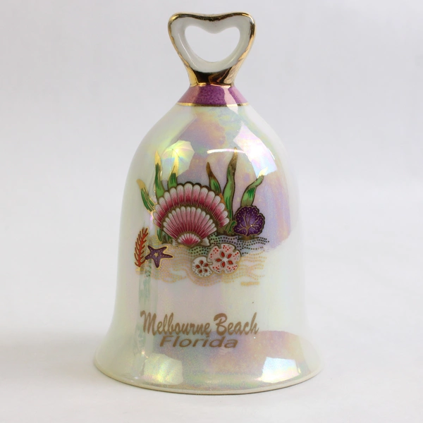 Lot of 2 Florida United States Porcelain Souvenir Bells