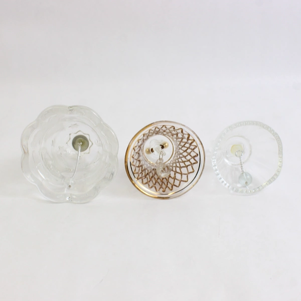 Lot of 3 Clear Glass Bells Decorative Christmas Holiday Collectibles