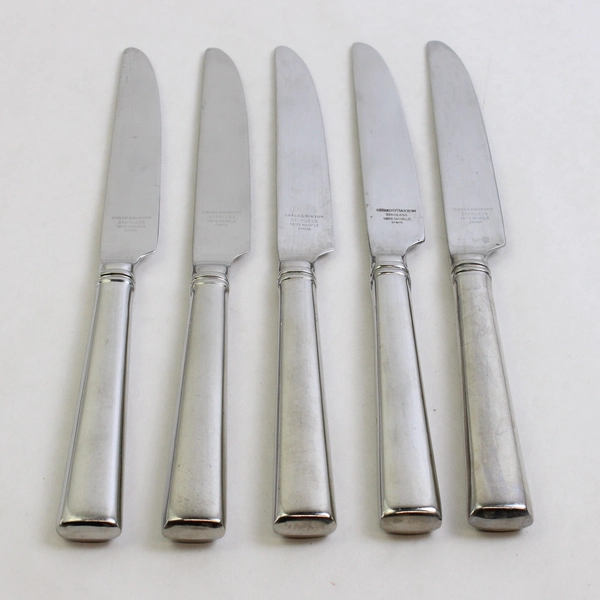 Lot Of 5 Reed & Barton Perspective (Stainless) Flatware French Hollow Knives