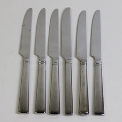 Lot Of 6 Reed & Barton Perspective Stainless Steel Flatware French Hollow Knives