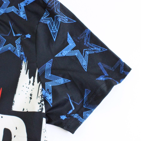 Unbranded T-Shirt American Flag W/ Eagle Wearing USA Cap & Tie Size L