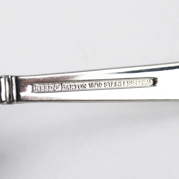 Lot Of 5 Reed & Barton Perspective Flatware 4 Sugar Spoons & 1 Butter Knife