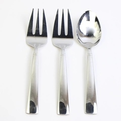 Lot Of 3 Reed & Barton Perspective (Stainless) Flatware Serving Spoon & 2 Forks