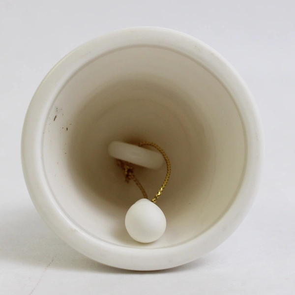Smithsonian Institution White with Gold Trim Porcelain Souvenir Bell 5"