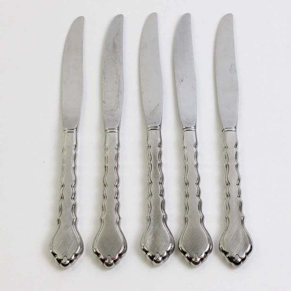 Lot Of 5 Oneida Silver Cello Stainless, Betty Crocker Flatware Hollow Knives
