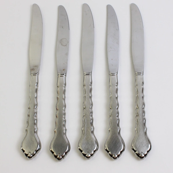 Lot Of 5 Oneida Silver Cello Stainless, Betty Crocker Flatware Hollow Knives