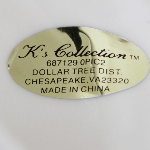 Vintage K's Collection Porcelain Bell Dove and Floral Motifs 5"