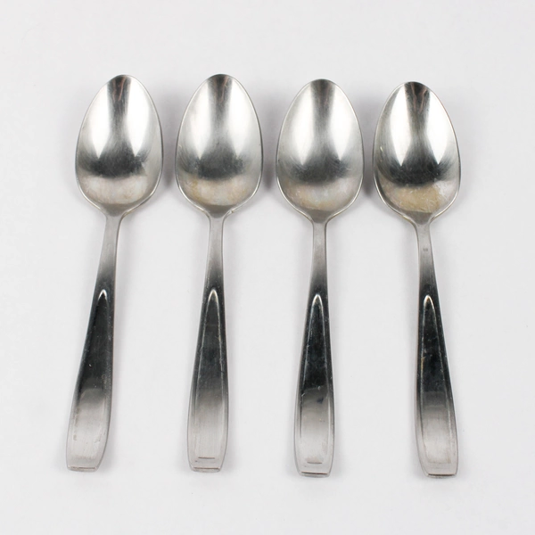 Lot Of 4 Mikasa Natasha (Stainless) Flatware Soup Spoons