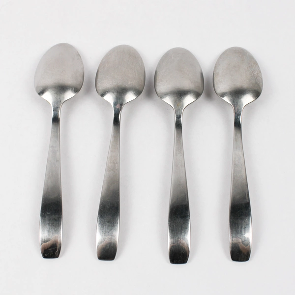Lot Of 4 Mikasa Natasha (Stainless) Flatware Soup Spoons