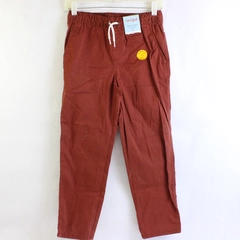Cat & Jack Dark Red Relaxed Tapered Stretch Pants Size 12 With Tags Flaw