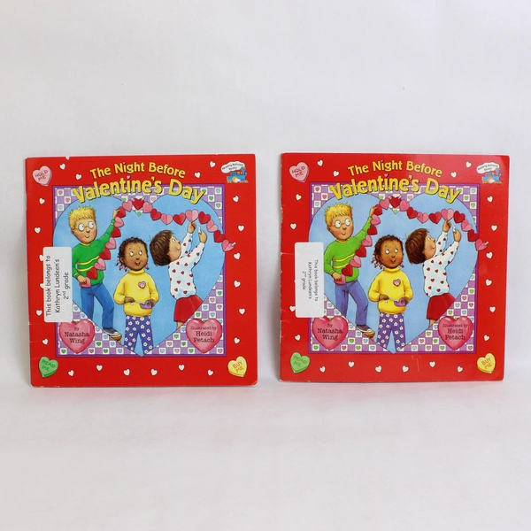 Lot of 2 The Night Before Valentine's Day by Natasha Wing 2000 Paperback