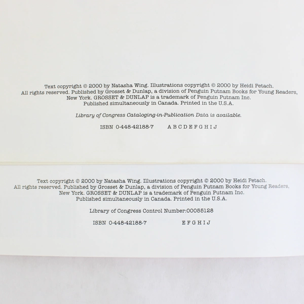 Lot of 2 The Night Before Valentine's Day by Natasha Wing 2000 Paperback