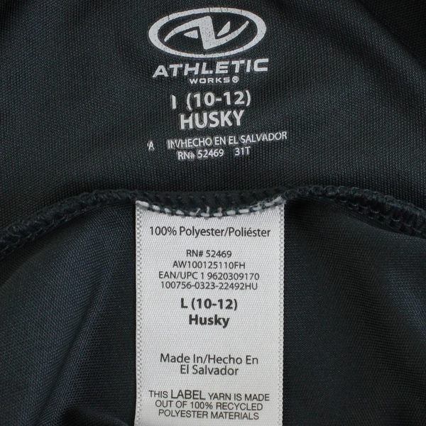 Athletic Works Gray Football Player Graphic T-Shirt Boys Size L (10-12) Husky