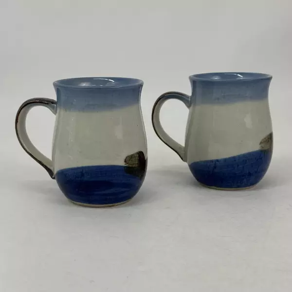 Lot of 2 Seagull And Lighthouse Beach Scene Coffee Mugs