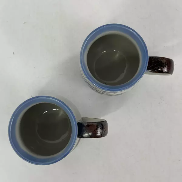 Lot of 2 Seagull And Lighthouse Beach Scene Coffee Mugs