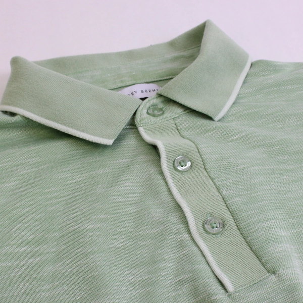 Geoffrey Beene Mint Green Polo Shirt Men's Size Medium