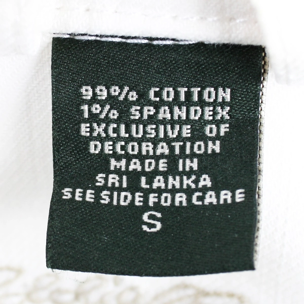 Eddie Bauer Solid White Long Sleeve Button Up Jean Jacket Size Womens Small 