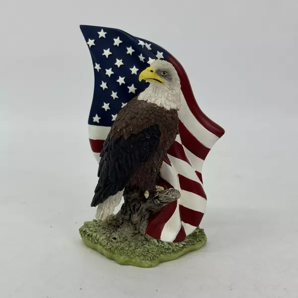 1999 Batesville Casket Company Life Symbols Hand Painted Bald Eagle Figurine