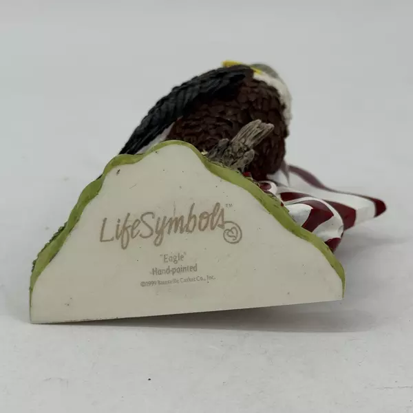 1999 Batesville Casket Company Life Symbols Hand Painted Bald Eagle Figurine