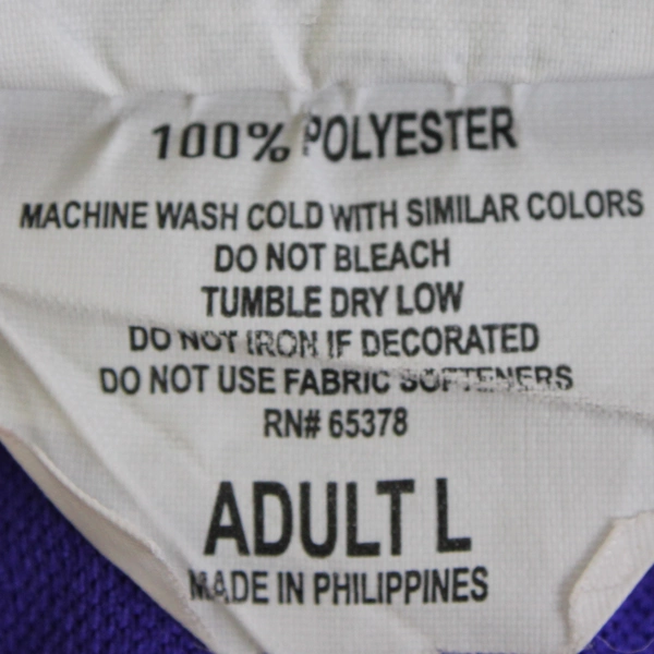 Augusta Sportswear Linfield University Purple Baseball Graphic T-Shirt Size L