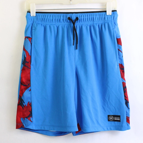 Athletic Works Blue With Red Camo Basketball Shorts Size XL 14-16