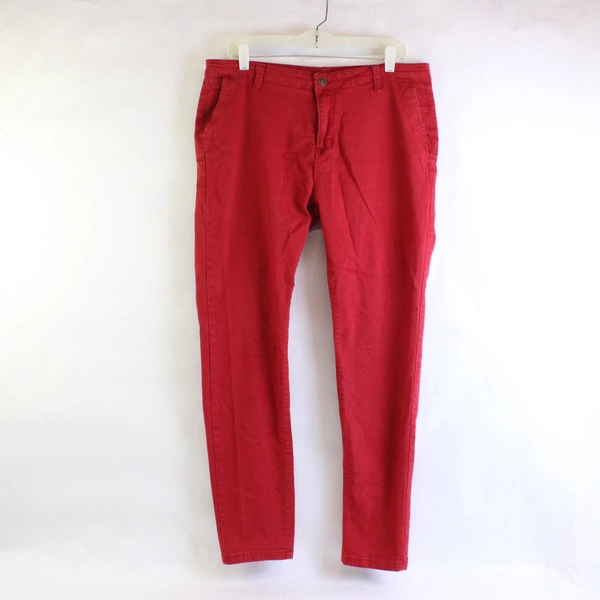 Hungson Solid Red Skinny Jeans Men's Size 36