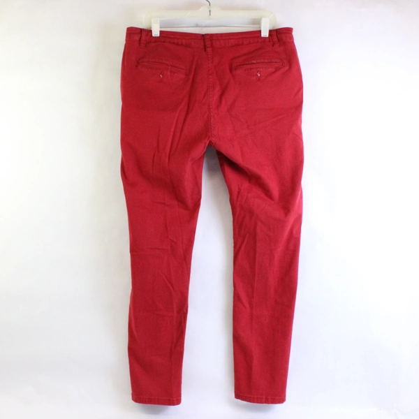 Hungson Solid Red Skinny Jeans Men's Size 36