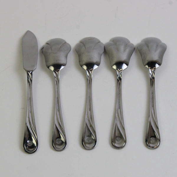 Lot Of 5 Pfaltzgraff Glennbrook (Stainless) Flatware Butter Knife 4 Sugar Spoons