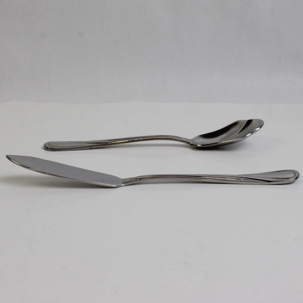 Lot Of 5 Pfaltzgraff Glennbrook (Stainless) Flatware Butter Knife 4 Sugar Spoons