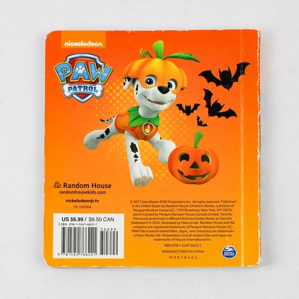 Nickelodeon Paw Patrol Halloween Heroes! 2017 Board Book 