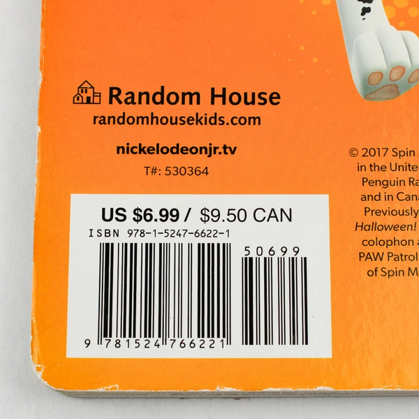 Nickelodeon Paw Patrol Halloween Heroes! 2017 Board Book 