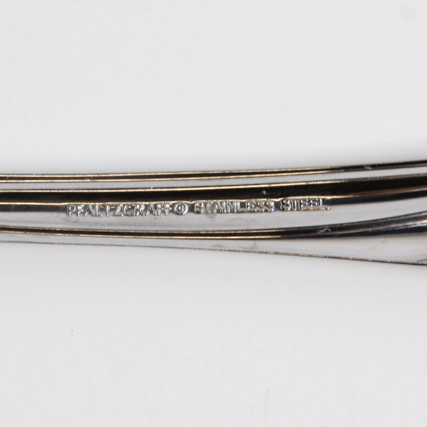 Lot Of 2 Pfaltzgraff Glennbrook (Stainless) Flatware Slotted Serving Spoons