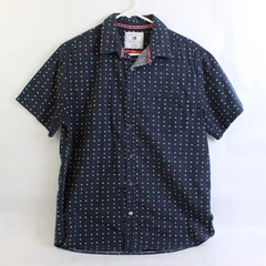 Cactus Menswear Slim Fit Playing Card Suit Pattern Button-Up Men's Large