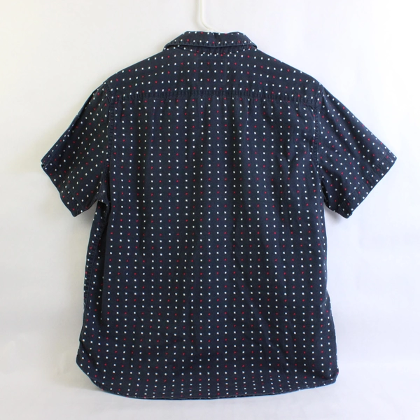 Cactus Menswear Slim Fit Playing Card Suit Pattern Button-Up Men's Large