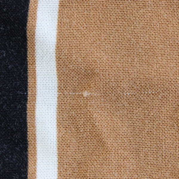 Pacsun Brown Black & White Striped Short-Sleeve Button-Up Men's Size Small