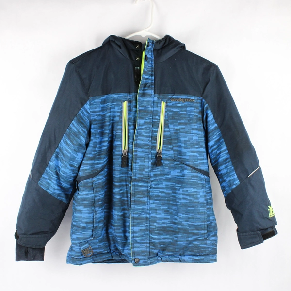 ZeroXposur Blue Zip Up Winter Jacket With Hood Size Boys Medium 10-12