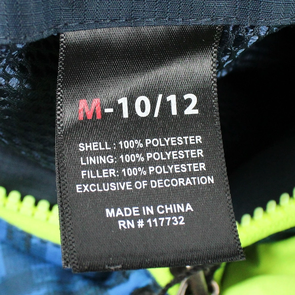 ZeroXposur Blue Zip Up Winter Jacket With Hood Size Boys Medium 10-12