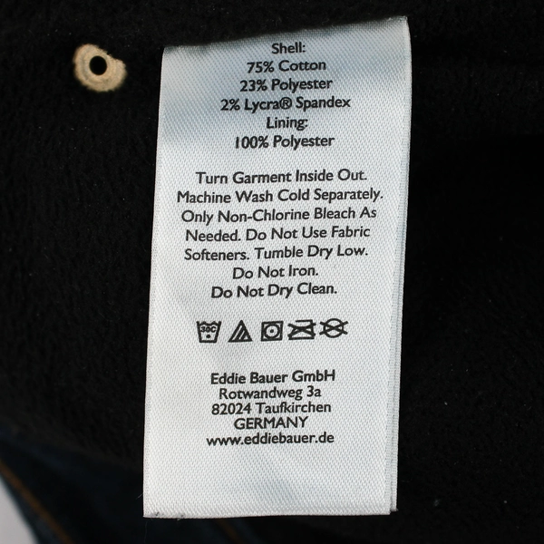 Eddie Bauer Dark Slightly Curvy-High Rise Slim Straight Denim Jeans Size 6