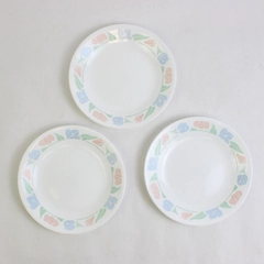Set of 3 Corelle by Corning Friendship Bread Plates 6 3/4"