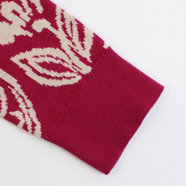 LOFT Outlet Women's Pink Button Up Paisley Cardigan Sweater Size Medium