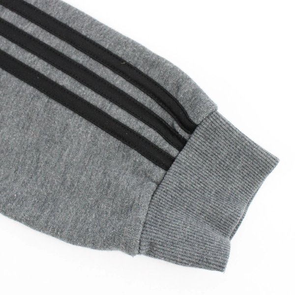 adidas Men's Solid Dark Gray Hooded Zip Up Jacket Size Medium