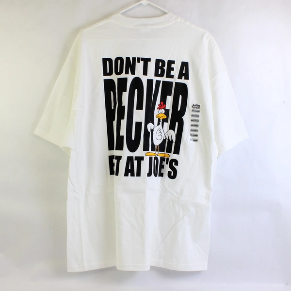 Joes Stuff White "Dont be a Pecker" Joes Crab Shack Graphic T-Shirt Size XXL