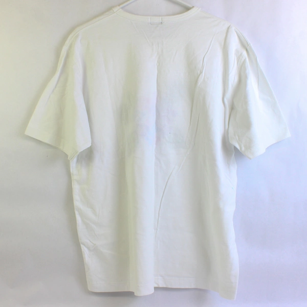 Uniqlo Women's Solid White with Stitched Floral Graphic Size XL Flawed