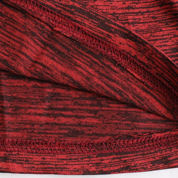 Rugged Maniac Red and Black V-Neck Athletic T-Shirt Women's Size Medium