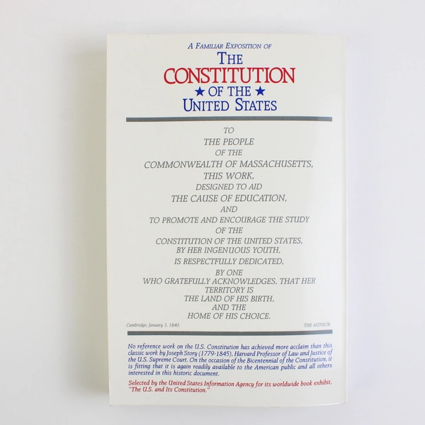A Familiar Exposition of the Constitution of the United States Joseph Story PB